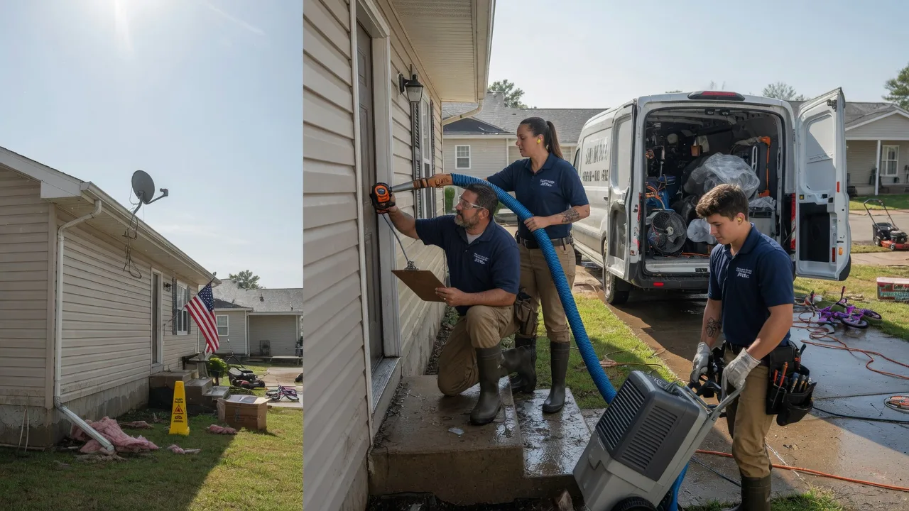 Ceiling Water Damage Restoration in Holyrood, KS near me